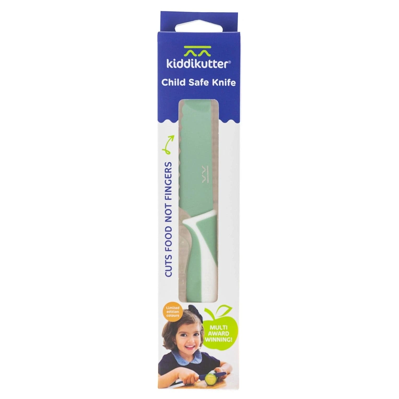 Sea Green Child Safe Knife Kiddikutter Lil Tulips