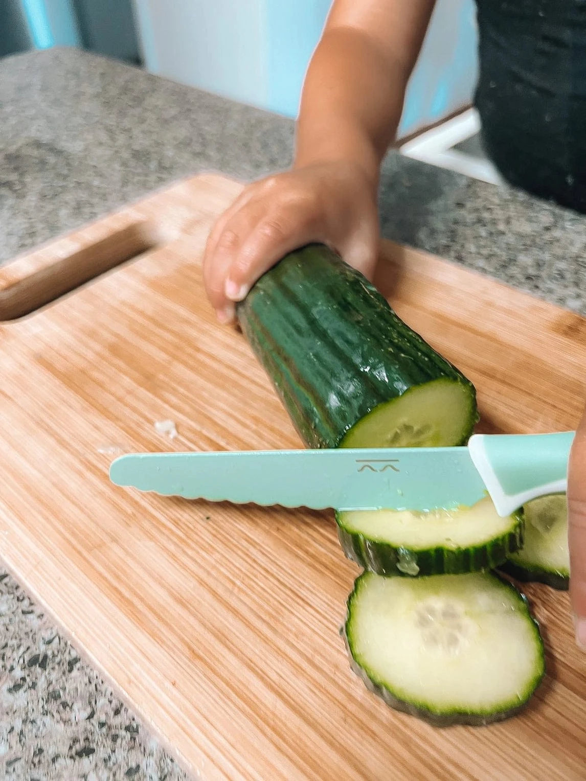 Sea Green Child Safe Knife Kiddikutter Lil Tulips