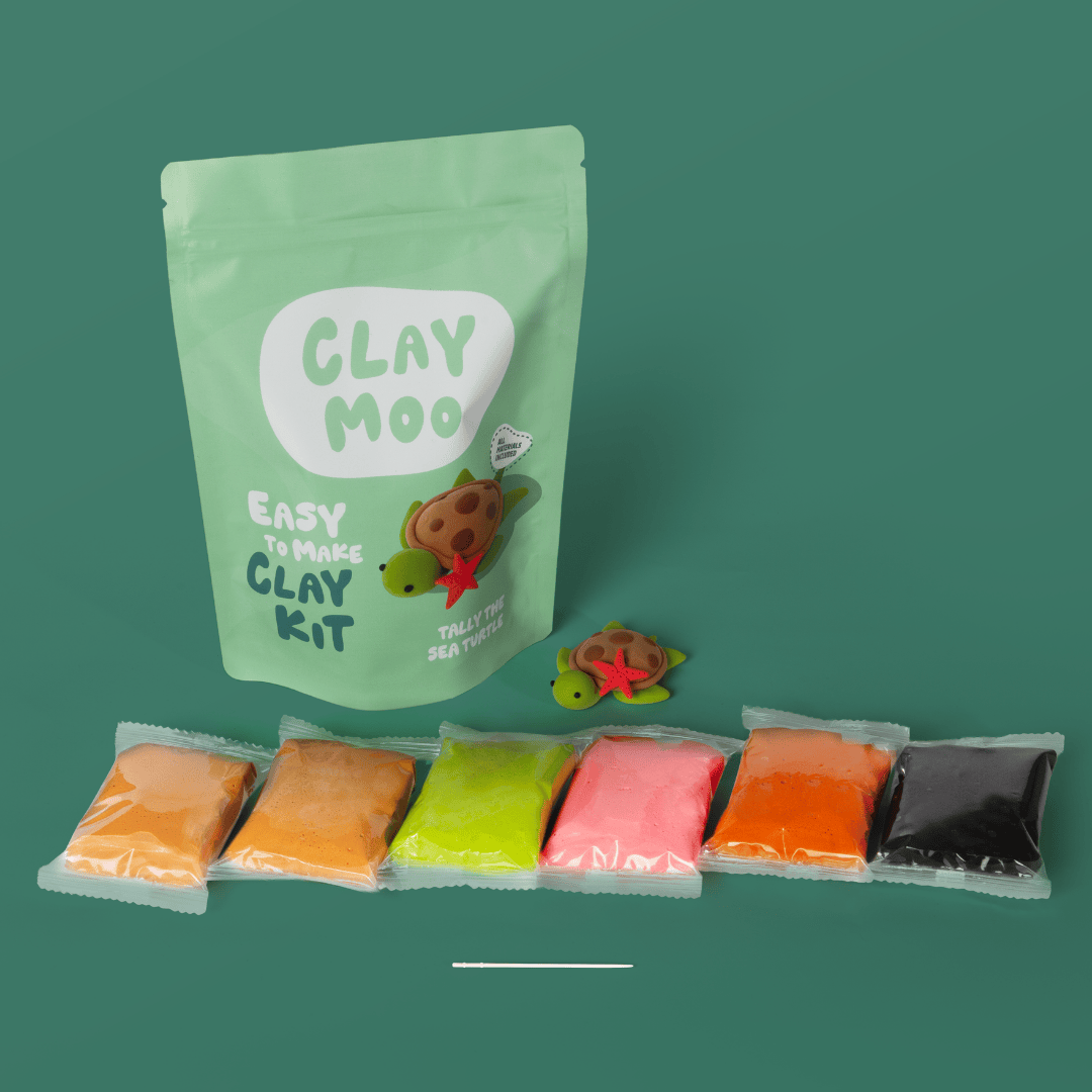 Sea Turtle Clay Crafting Kit Default Claymoo Lil Tulips