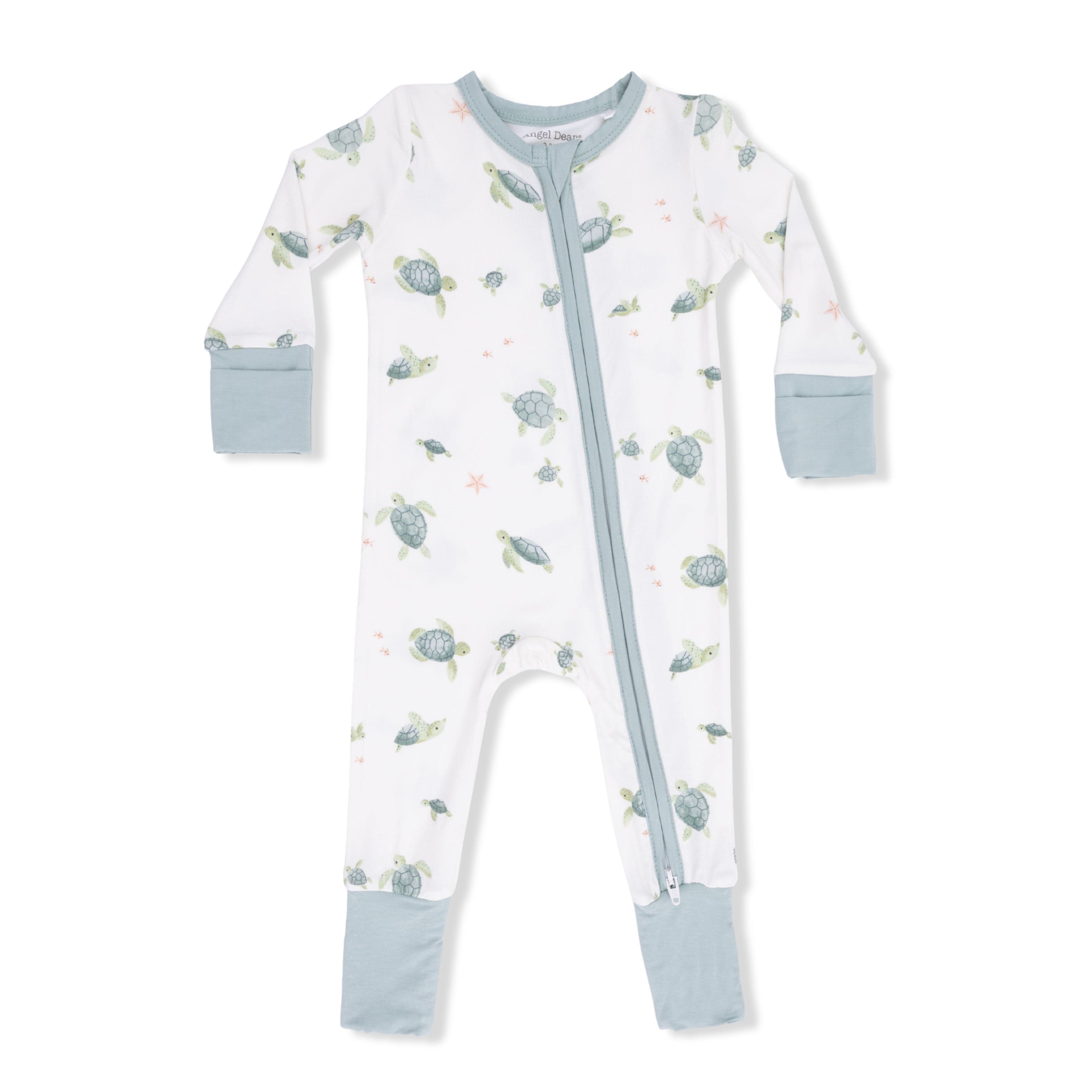 Sea Turtles - 2 Way Zipper Romper Angel Dear Lil Tulips