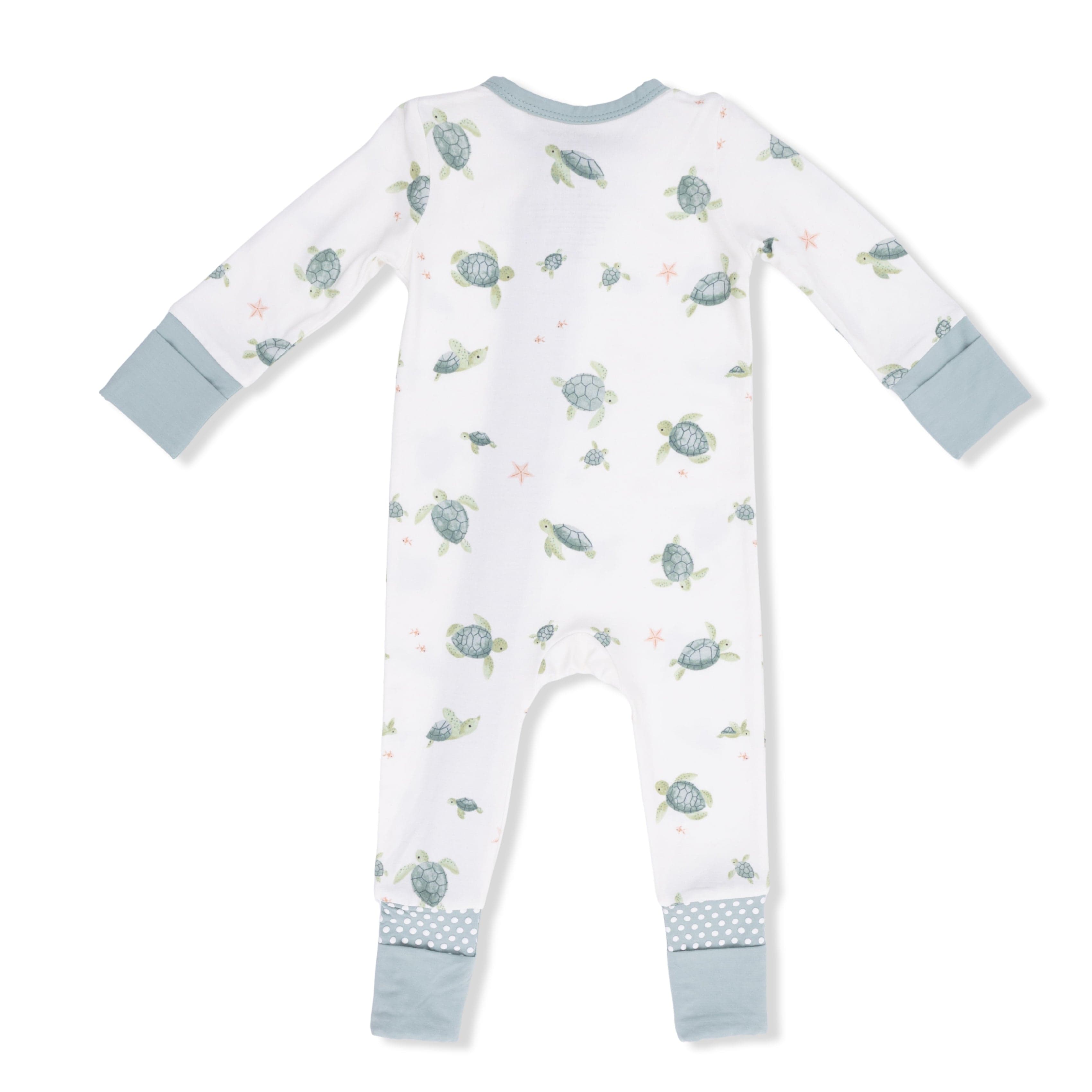 Sea Turtles - 2 Way Zipper Romper Angel Dear Lil Tulips
