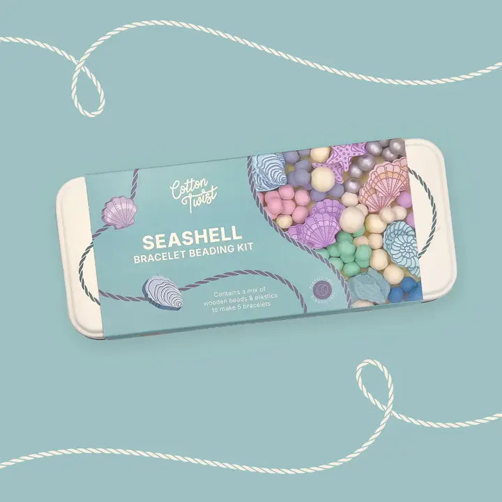 Seashell Bracelet Bead Kit (In Tin) Cotton Twist Lil Tulips