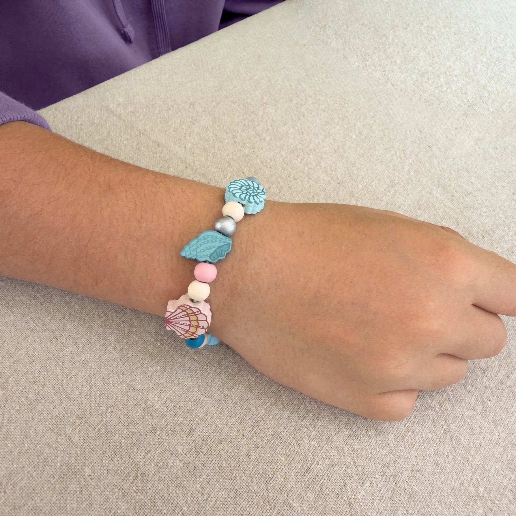 Seashell Treasures Bracelet Making Kit Cotton Twist Lil Tulips
