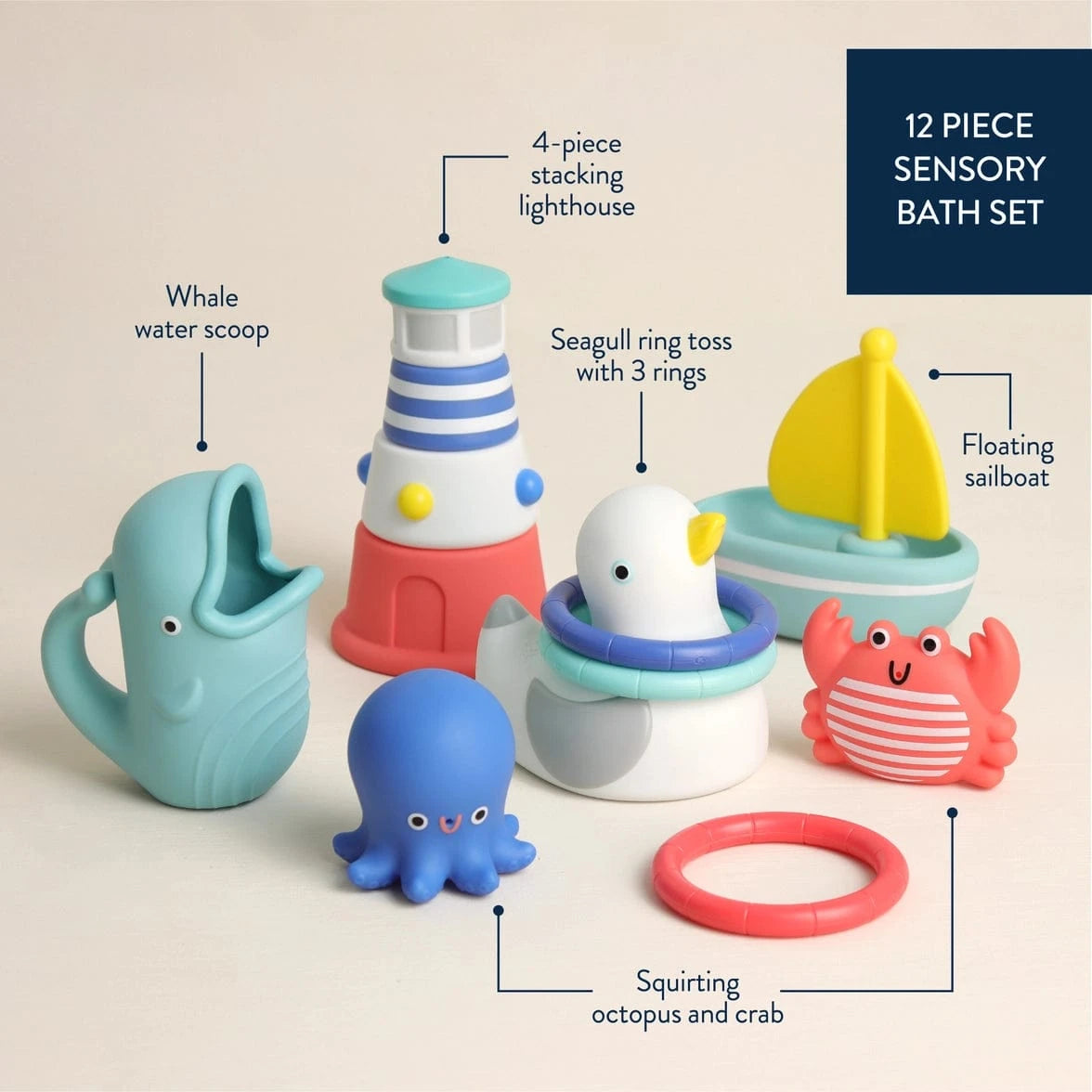 Seaside Splash Gift Set™ Bath + Water Toy Itzy Ritzy Lil Tulips