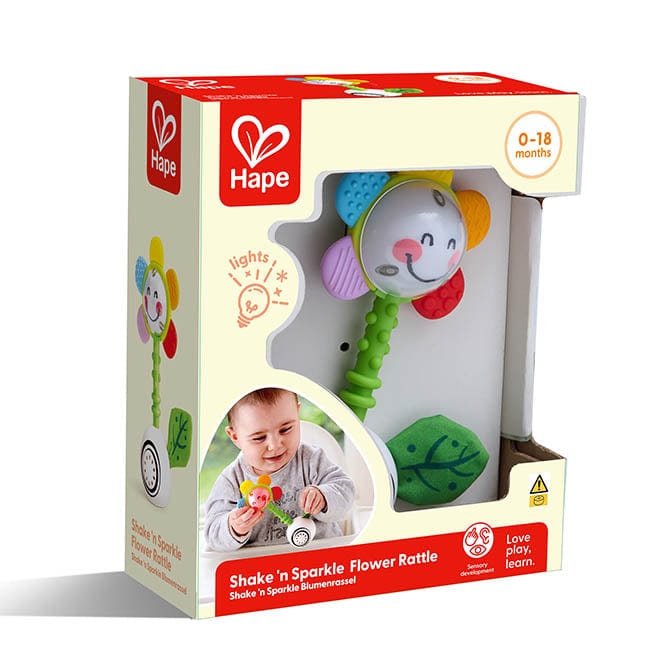 Shake 'n Sparkle Flower Rattle Hape Lil Tulips