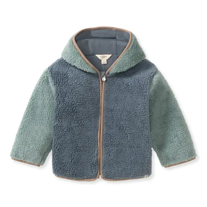 Sherpa Turbulence Zip Front Jacket Burt's Bees Baby Lil Tulips