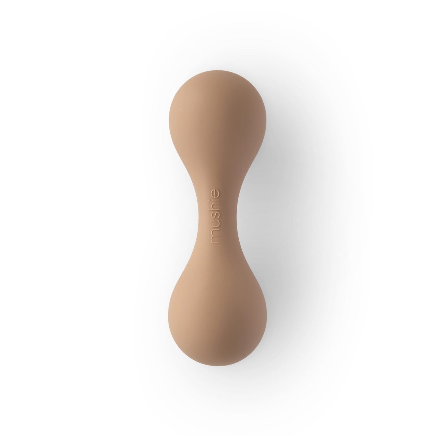 Silicone Baby Rattle Toy (Natural) Mushie Lil Tulips