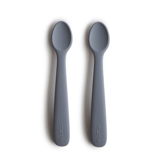 Silicone Feeding Spoons (Tradewinds) 2-Pack Mushie Lil Tulips