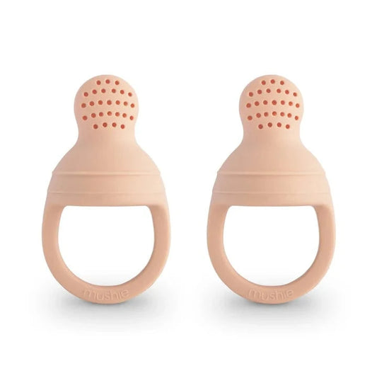 Silicone Fresh Food Feeder 2-Pack - Blush Mushie Lil Tulips