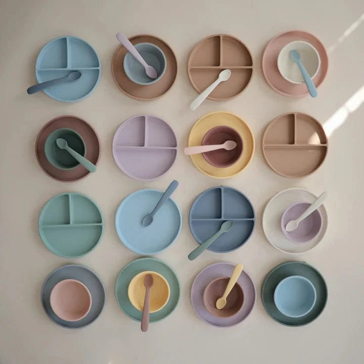 Silicone Suction Bowl - Soft Lilac Mushie Lil Tulips