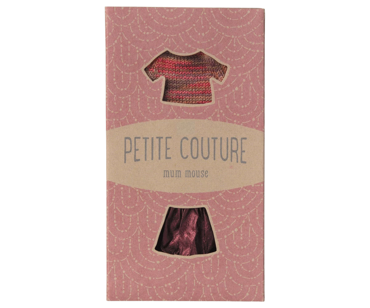 Skirt and knitted blouse, Mum mouse Maileg Lil Tulips
