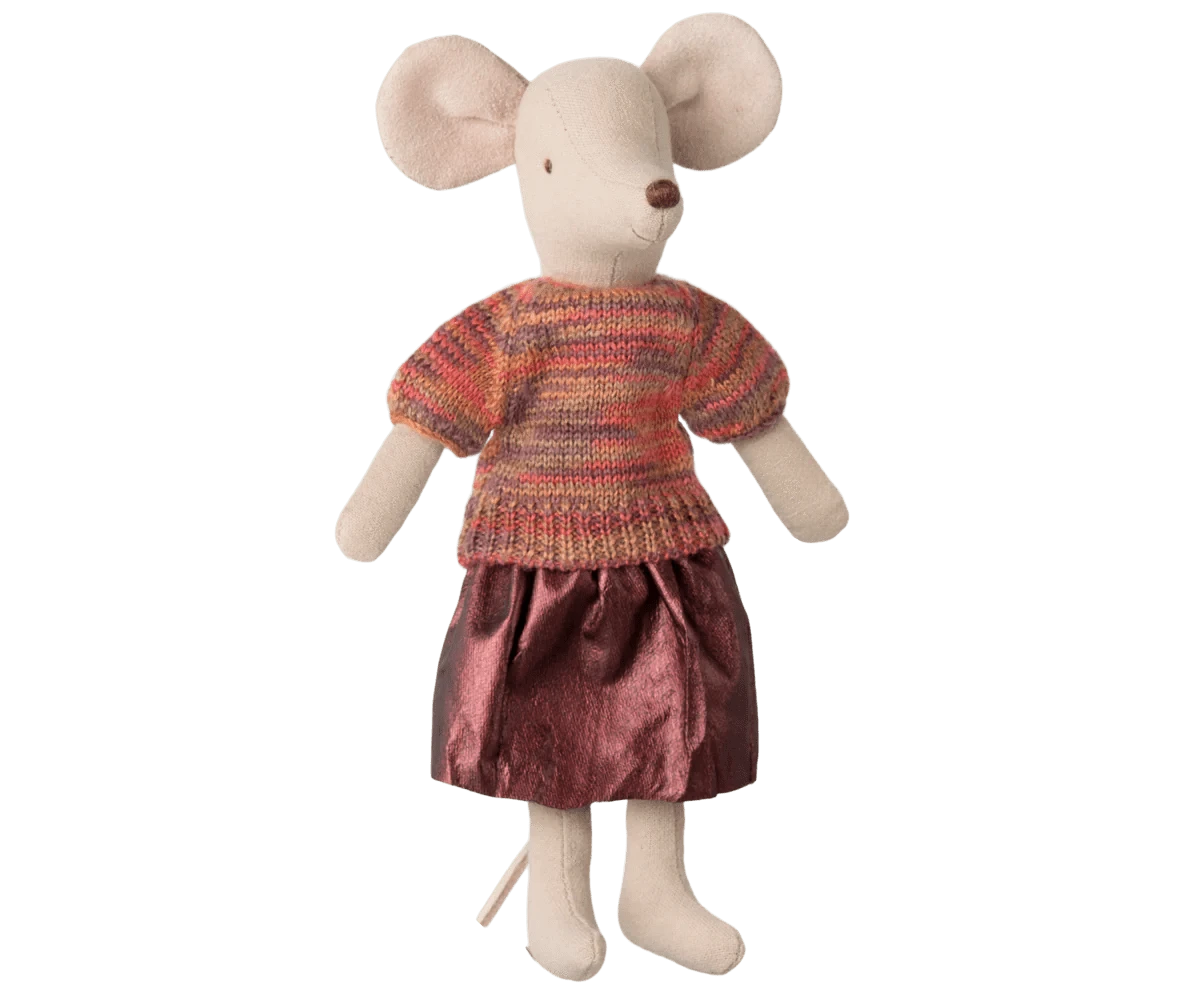 Skirt and knitted blouse, Mum mouse Maileg Lil Tulips