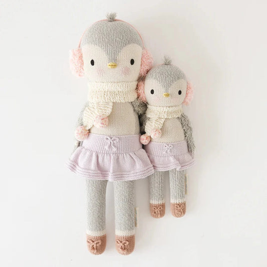 Skylar the penguin Hand Knit Doll cuddle+kind Lil Tulips