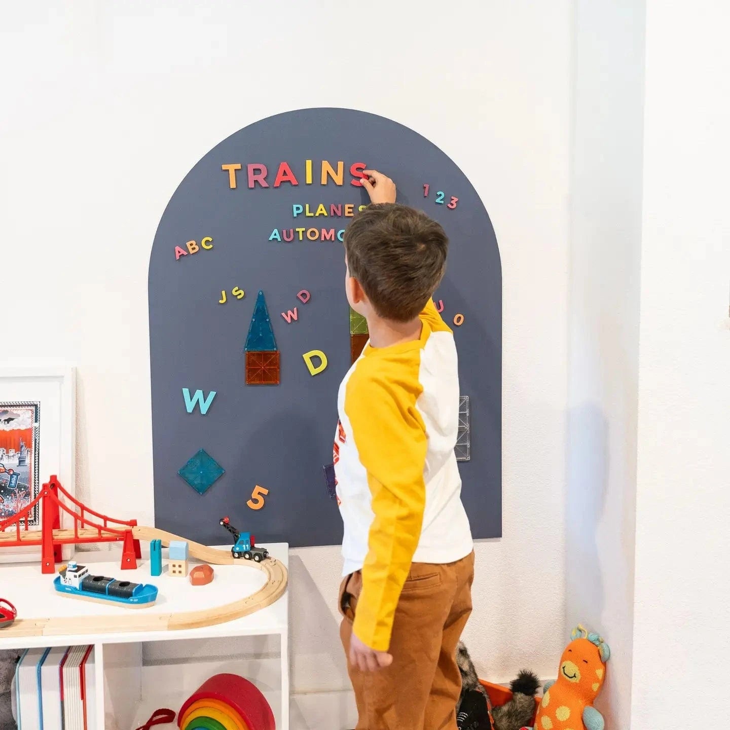 Slate Blue Magnetic Arch Wall Decal The Type Set Co. Lil Tulips