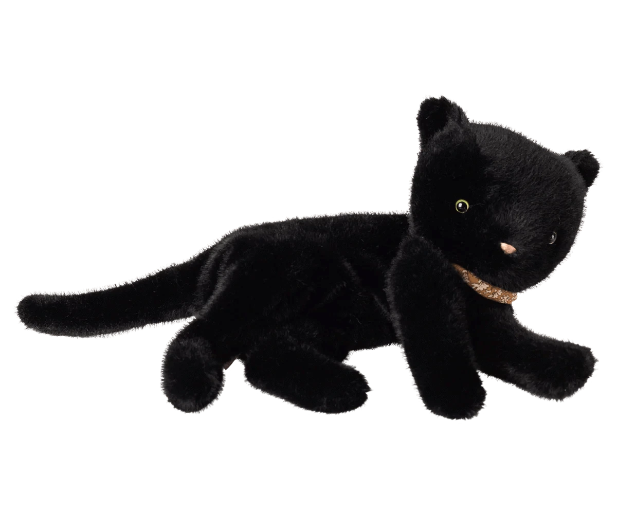 Sleeping kitten plush, Medium - Black Maileg Lil Tulips