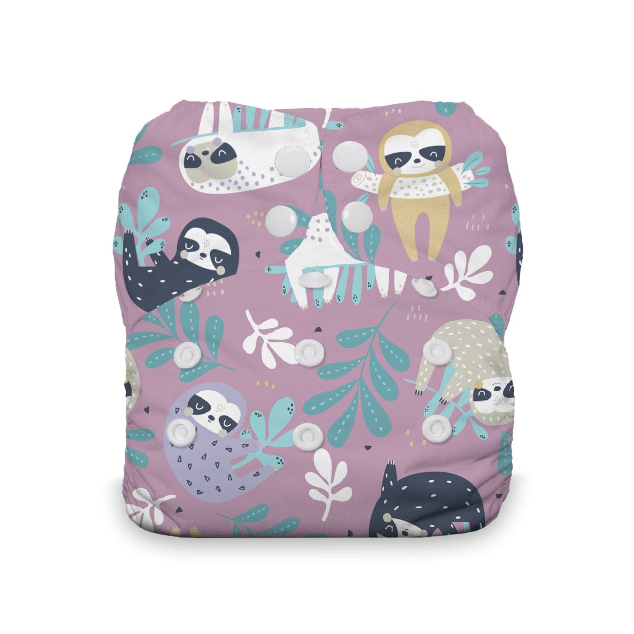 Sloth Life  Snap One Size All In One Diaper Thirsties Lil Tulips