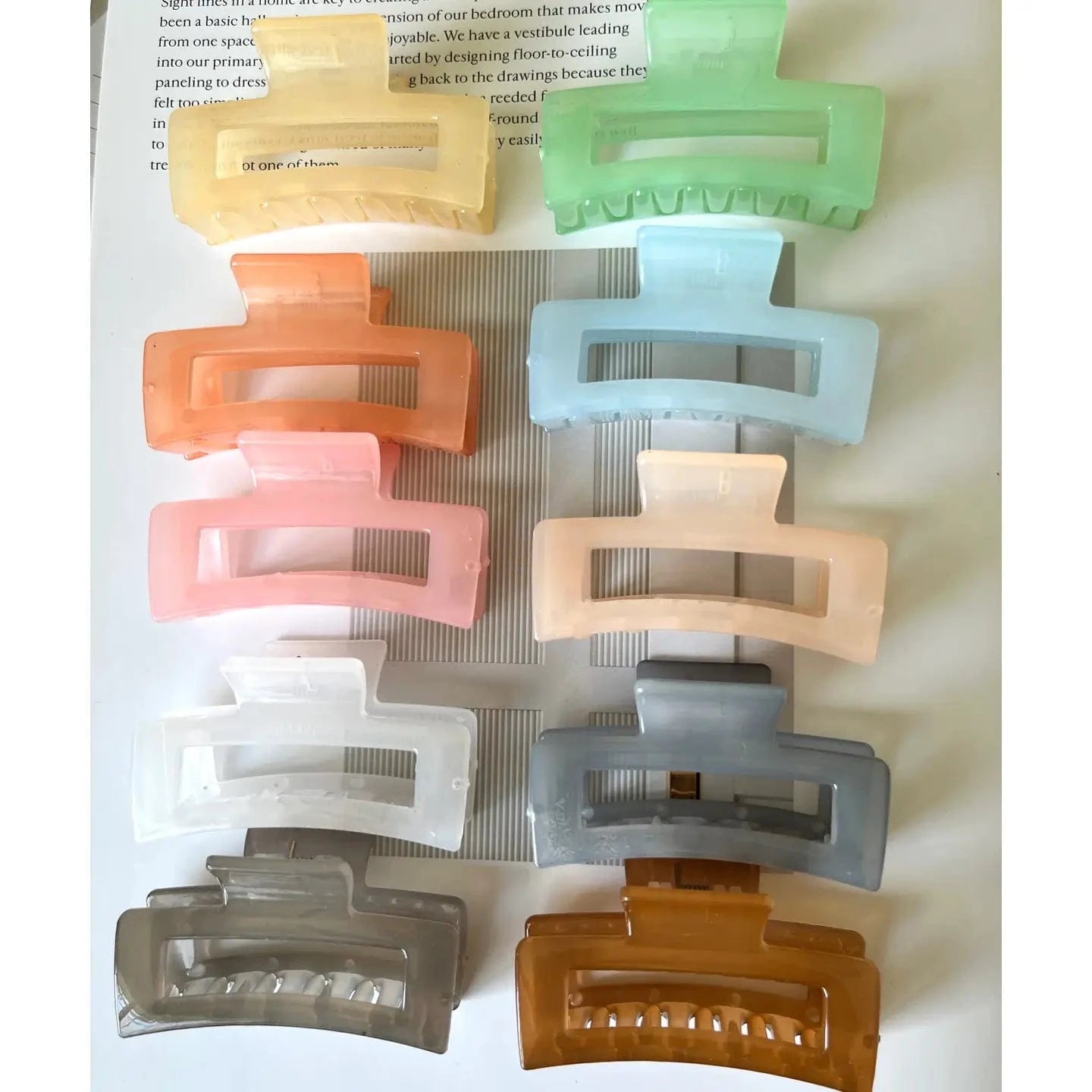 Small Hair Claw Clip Tropical Beach Frosting Company Lil Tulips