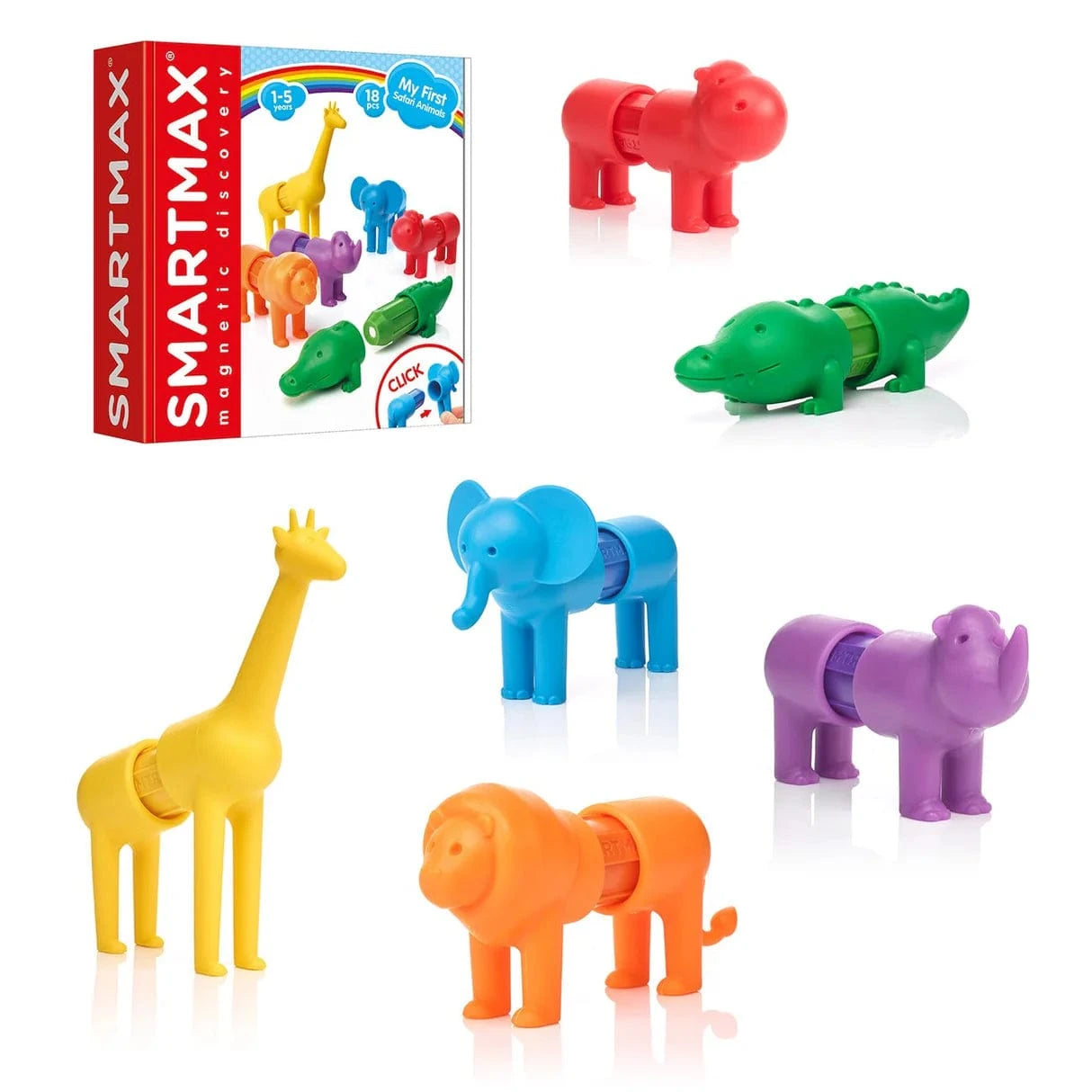 SmartMax My First Safari Animals - STEM Building Set SMART Toys and Games Lil Tulips