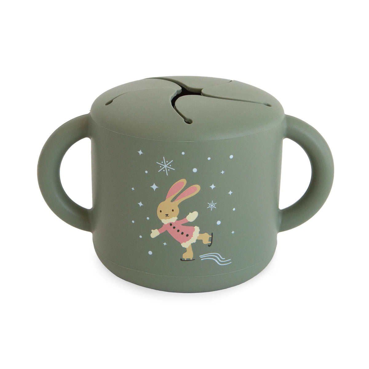 Snack Cup (Christmas Bunny) Mushie Lil Tulips