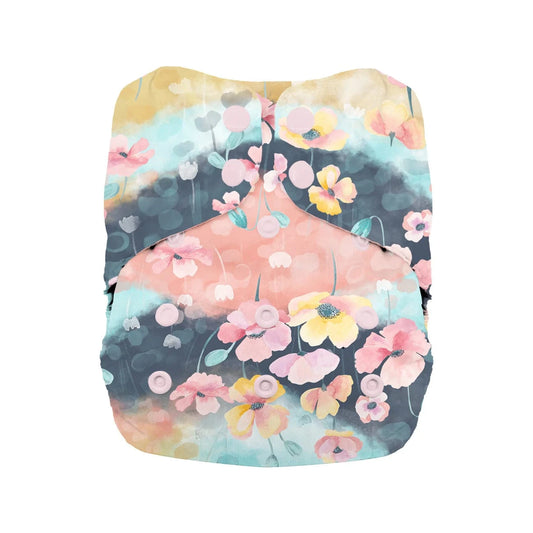 Snap Natural One Size All In One - Poppy Thirsties Lil Tulips