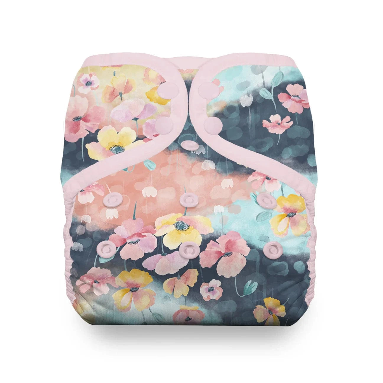 Snap Natural One Size Pocket Diaper - Poppy Thirsties Lil Tulips