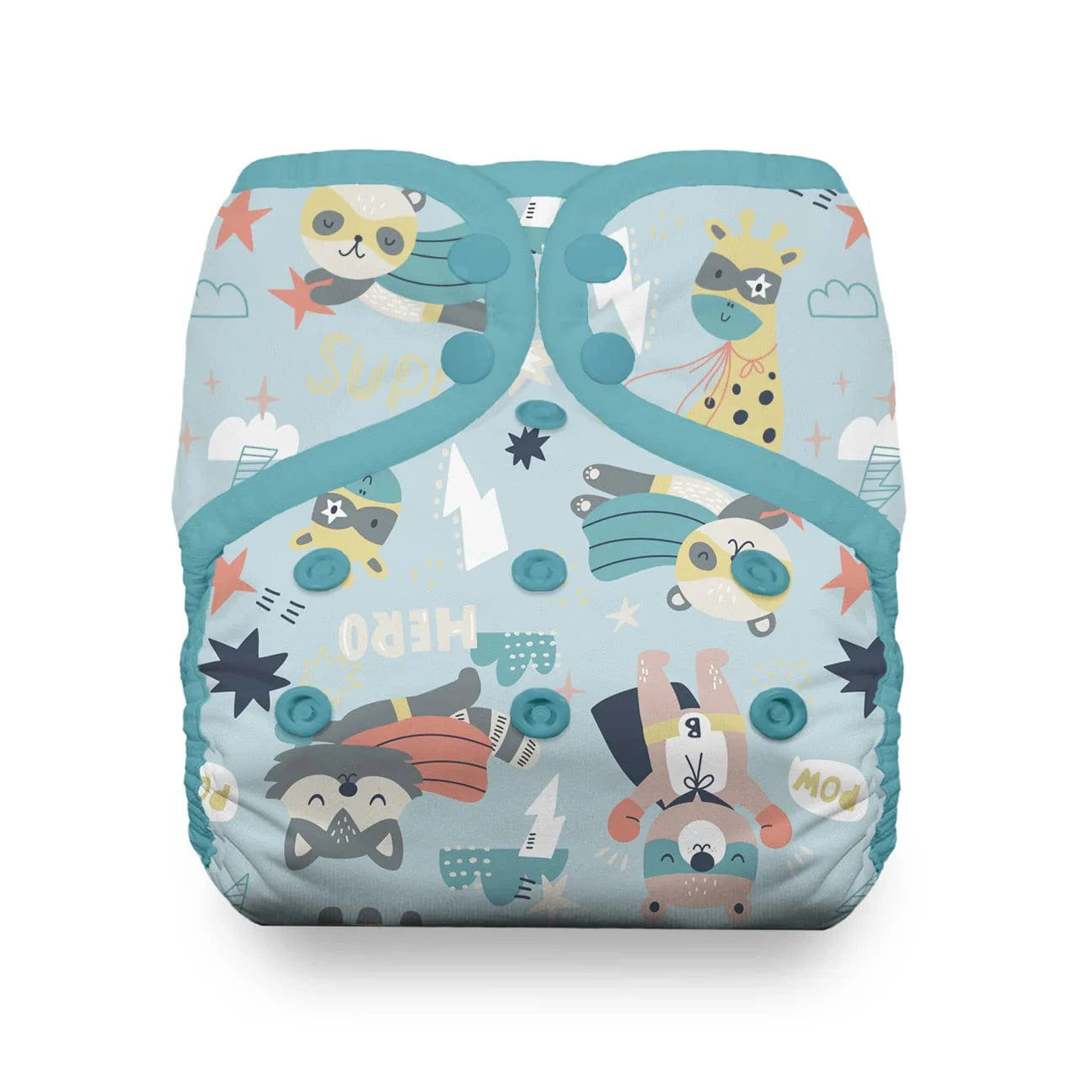 Snap Natural One Size Pocket Diaper - Super Hero Thirsties Lil Tulips