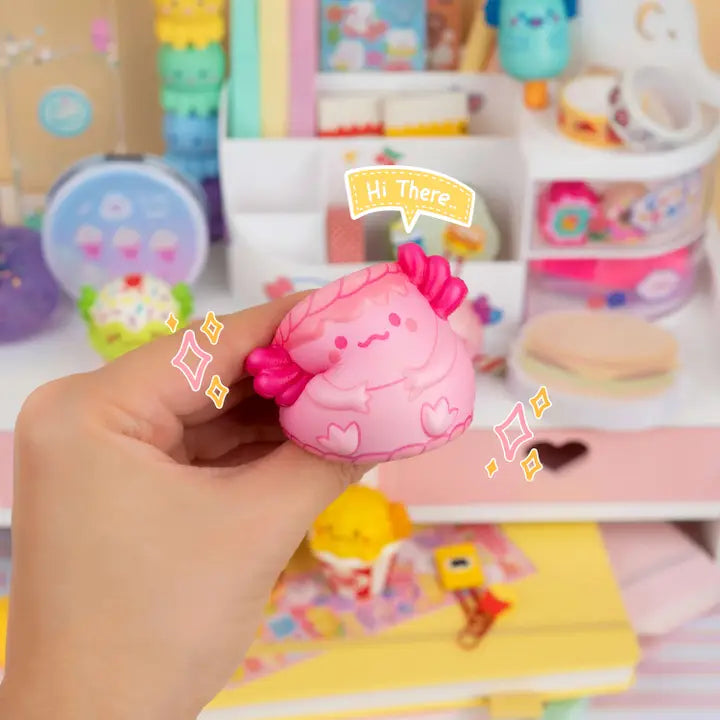 Snaxolotl Mini Squishy Toys - Styles Vary Kawaii Slime Company Lil Tulips