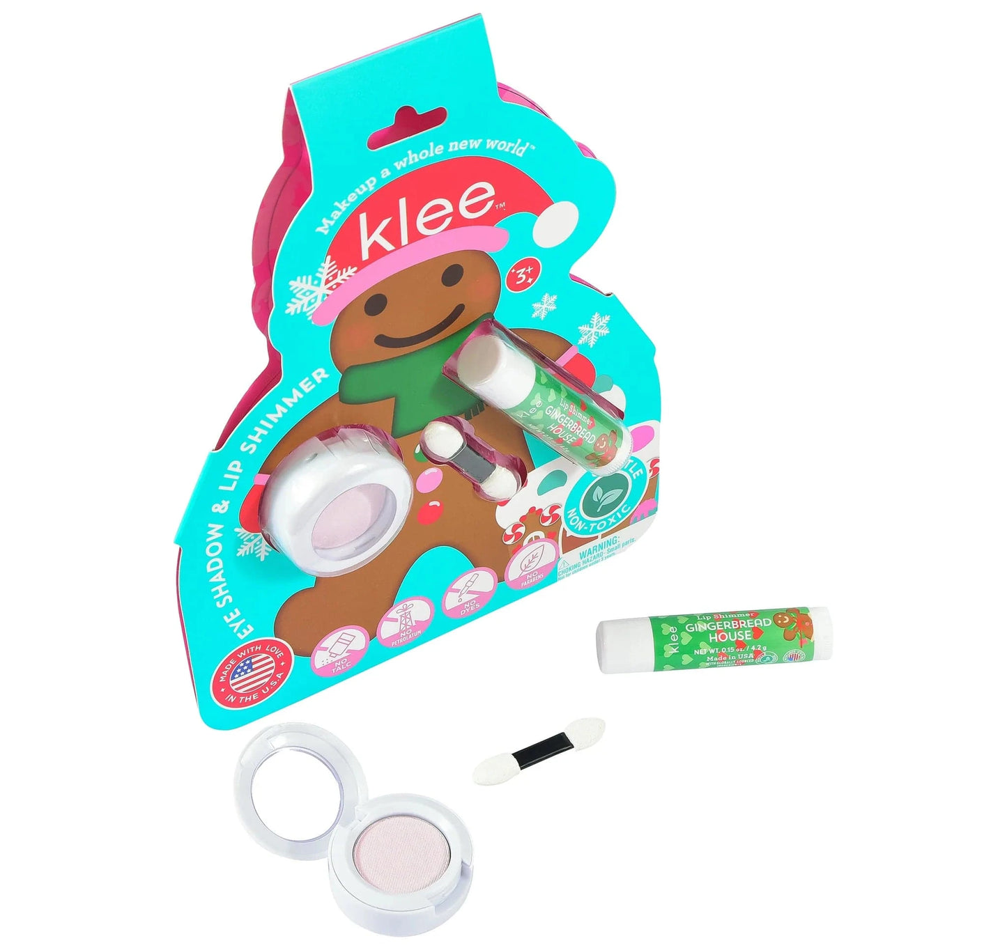 Snowflake Shimmer - Holiday Mineral Eye Shadow and Lip Shimmer Klee Naturals Lil Tulips
