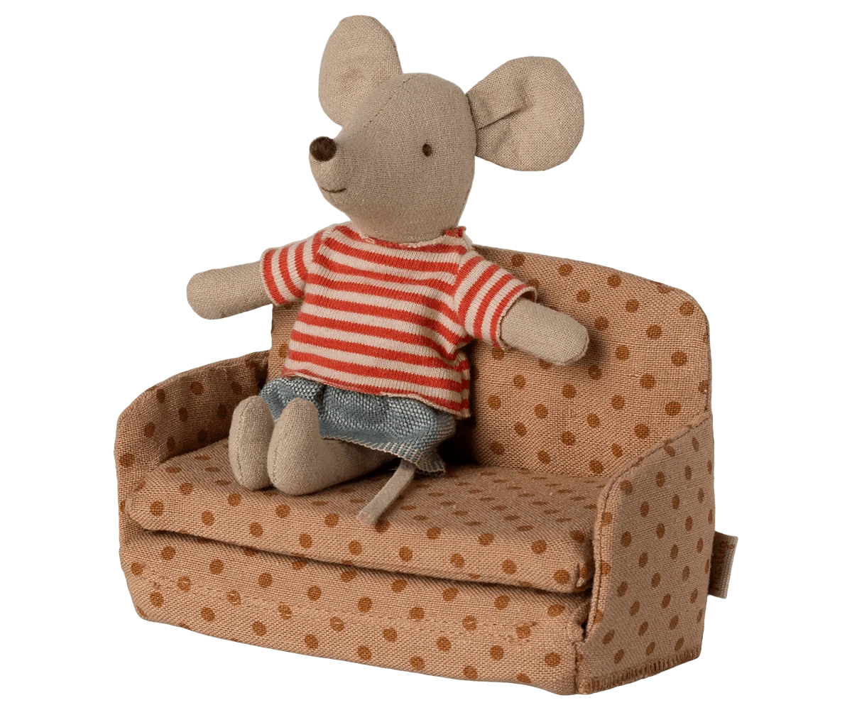 Sofa bed, Mouse - Dots Maileg Lil Tulips