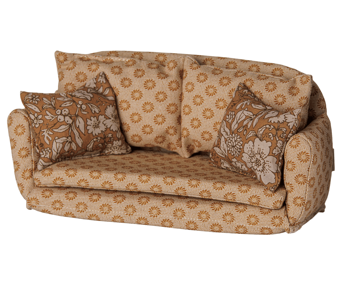 Sofa bed, Mouse, Large - Ocher Maileg Lil Tulips