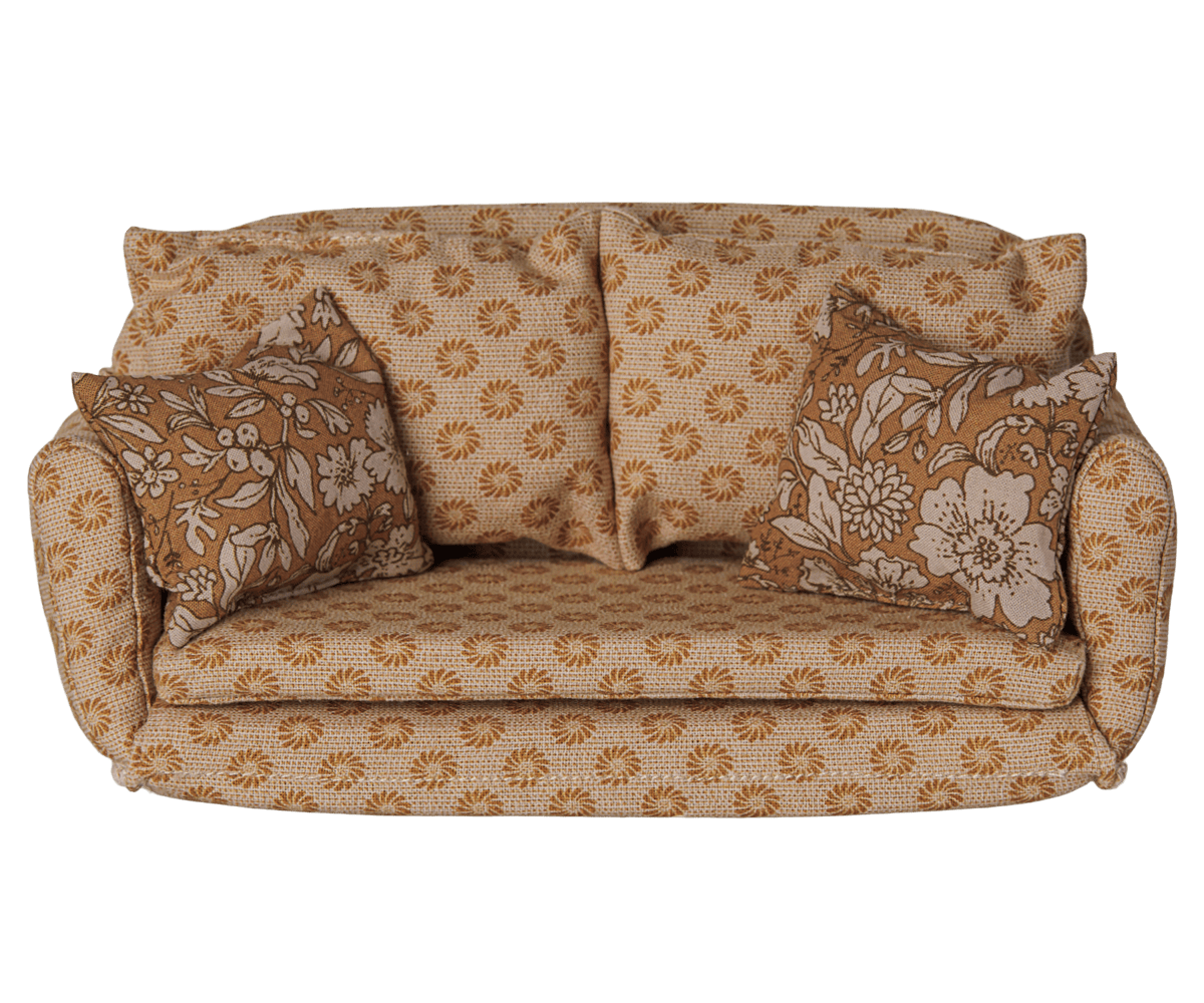 Sofa bed, Mouse, Large - Ocher Maileg Lil Tulips