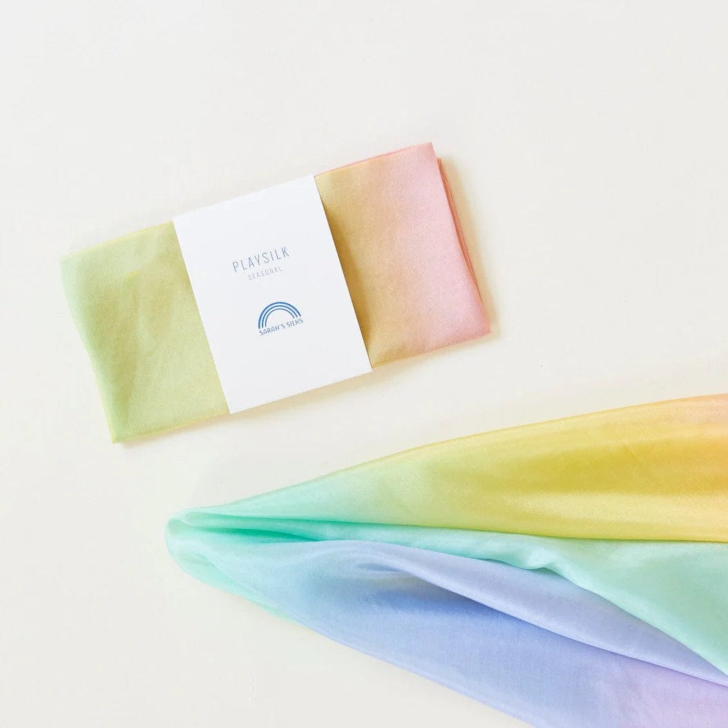 Soft Rainbow Playsilk Sarah's Silks Lil Tulips