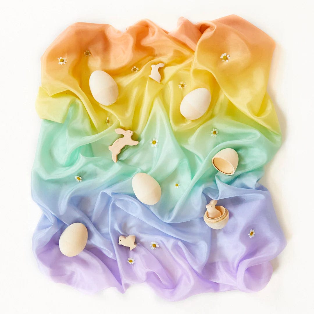 Soft Rainbow Playsilk Sarah's Silks Lil Tulips