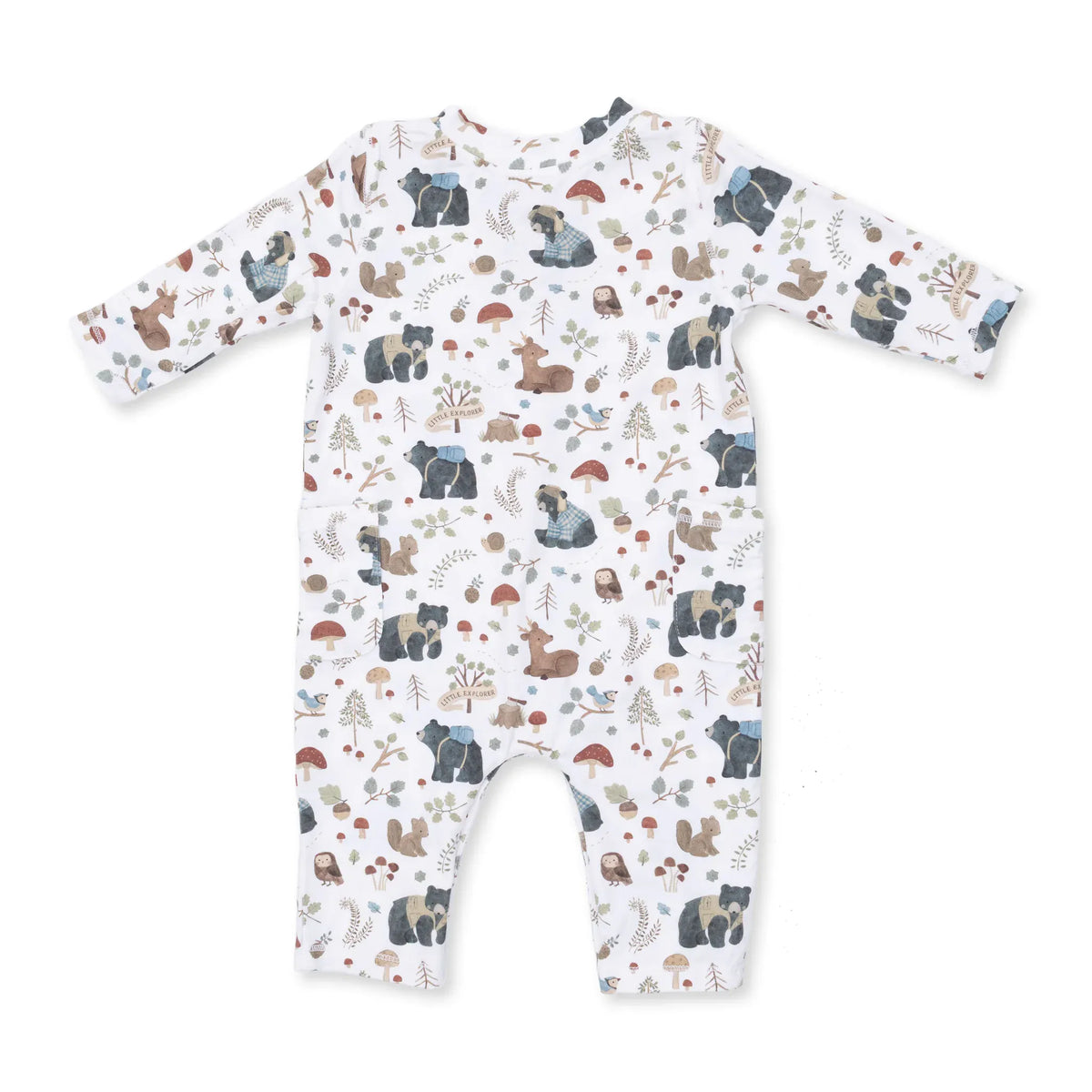 Southern Woodland Animals Green - Uni Romper Angel Dear Lil Tulips