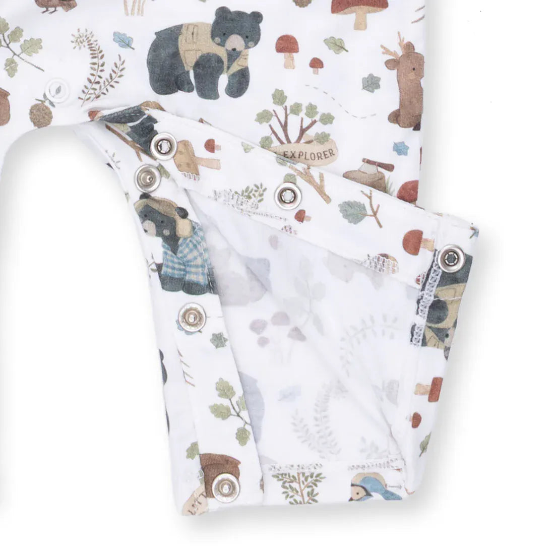 Southern Woodland Animals Green - Uni Romper Angel Dear Lil Tulips