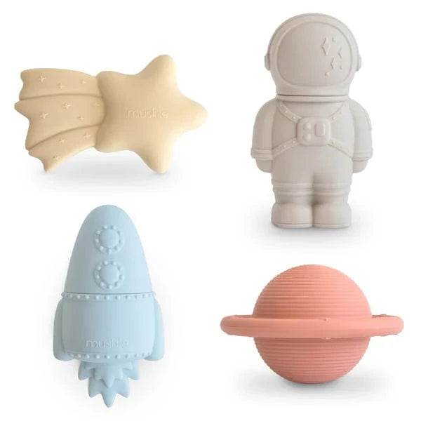 Space Mold-Free Bath Play Set (4 Pack) Mushie Lil Tulips