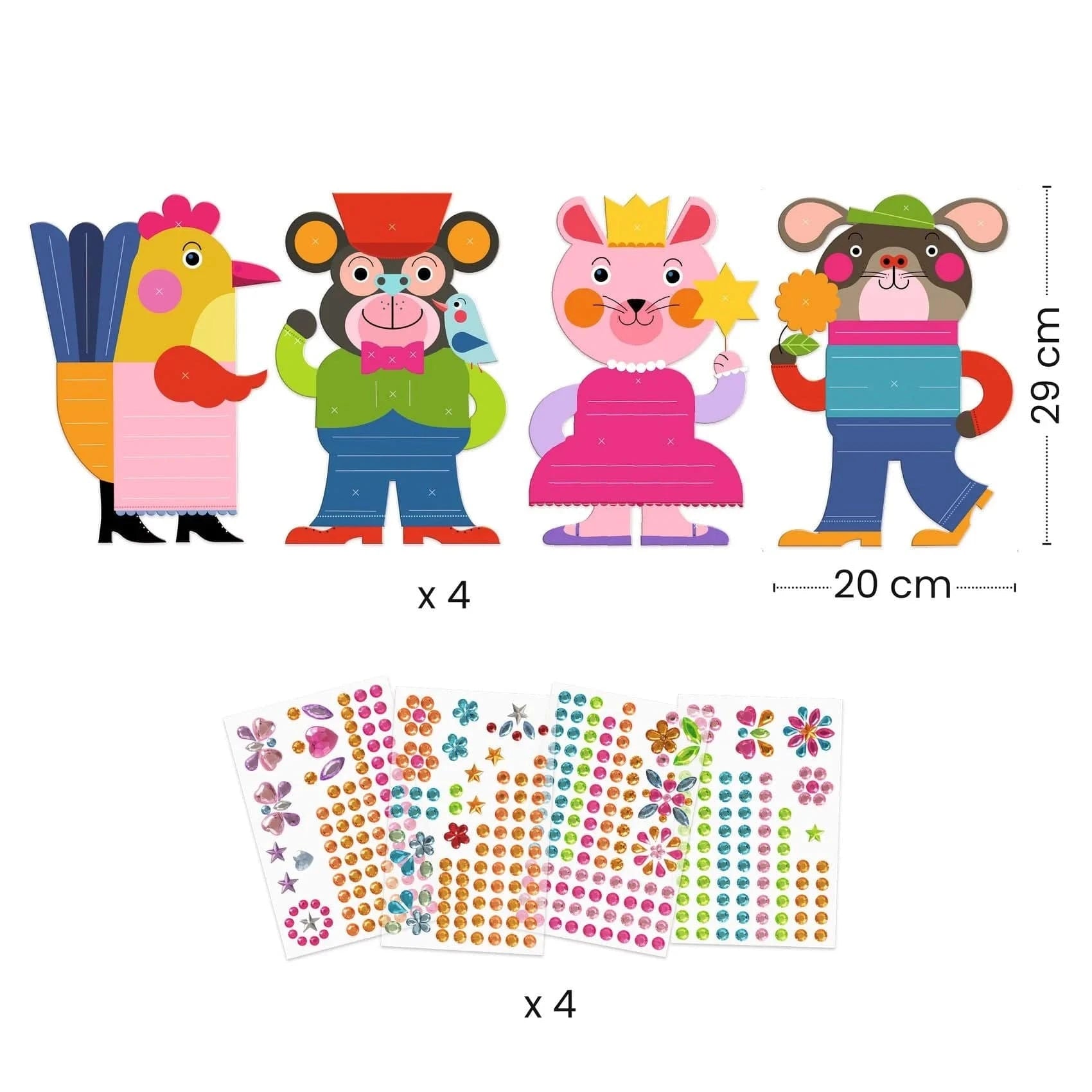 Sparkles Sticker Collage Craft Kit Djeco Lil Tulips