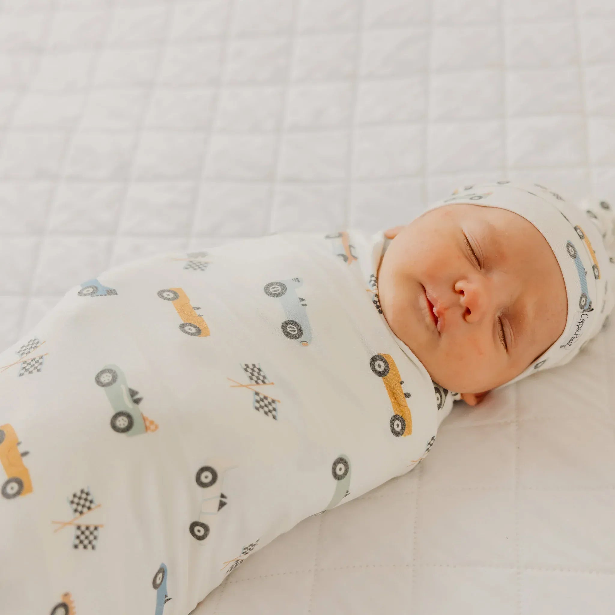 Speedster Knit Swaddle Blanket Copper Pearl Lil Tulips