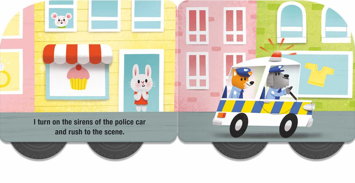 Speedy Wheels Board Book - Police Car Simon & Schuster Lil Tulips