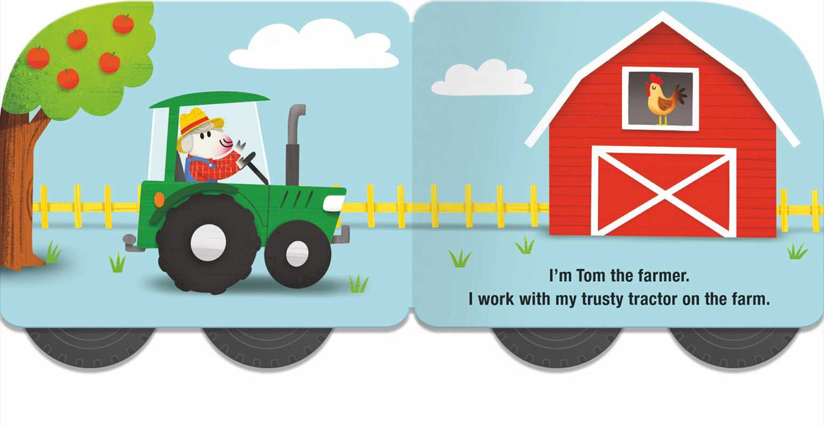 Speedy Wheels Board Book - Tractor Simon & Schuster Lil Tulips