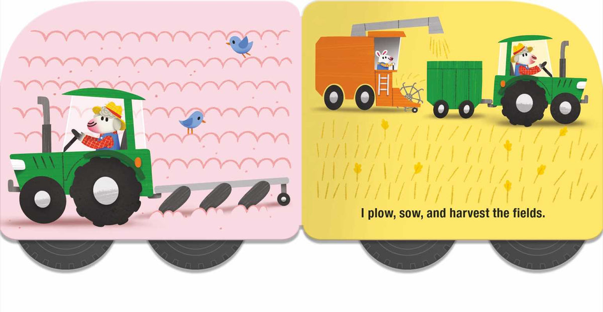 Speedy Wheels Board Book - Tractor Simon & Schuster Lil Tulips