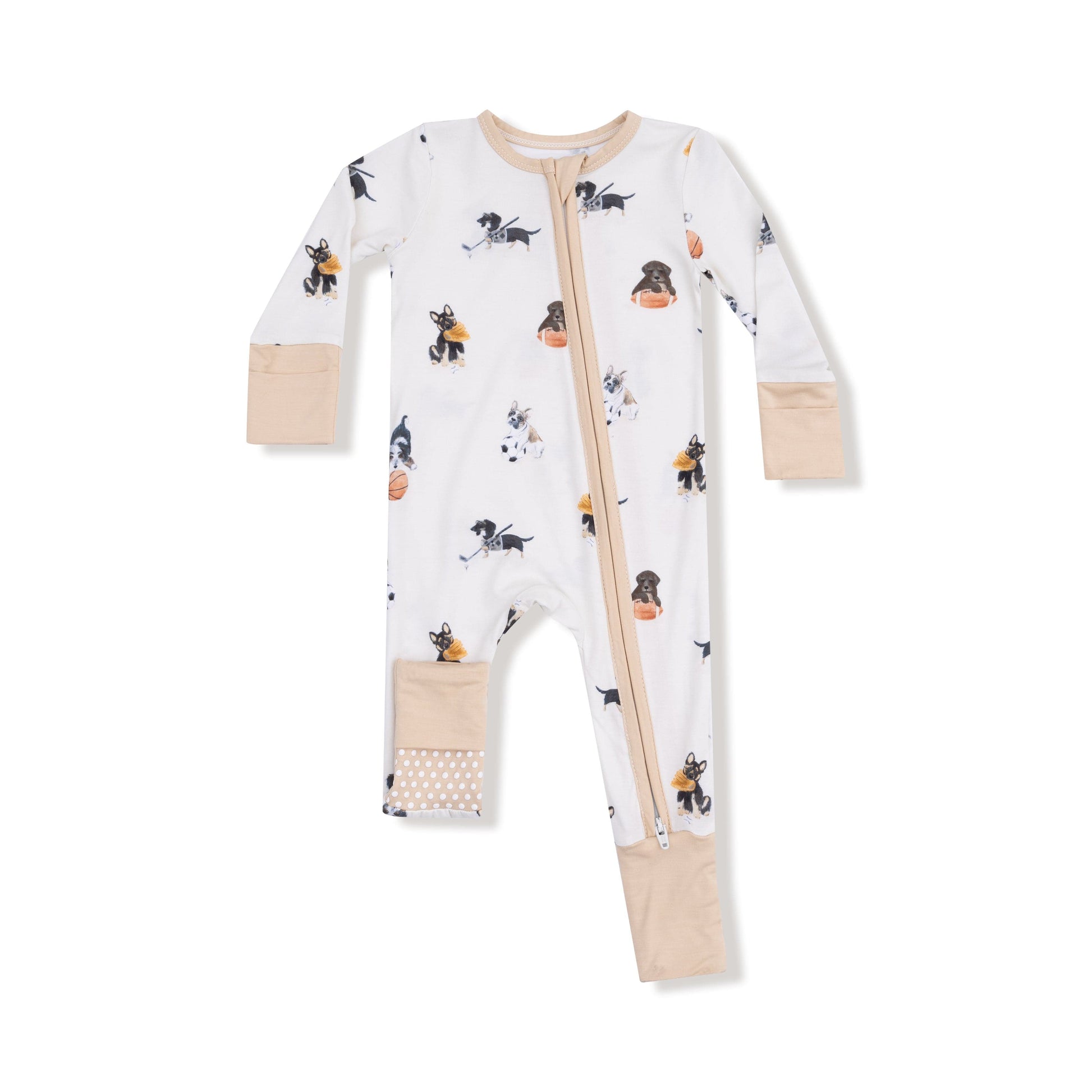 Sporty Puppies - 2 Way Zipper Romper Angel Dear Lil Tulips