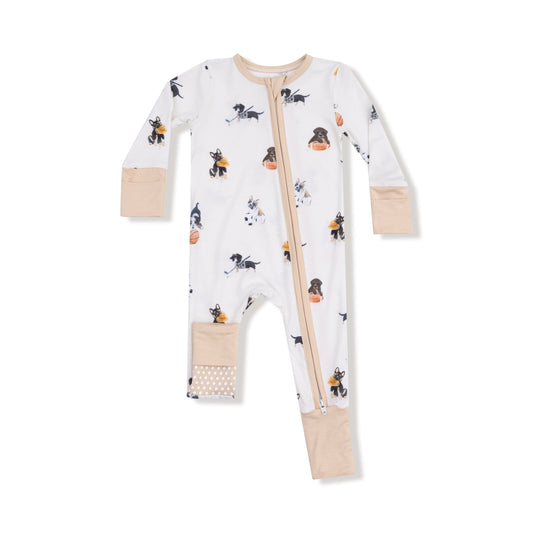 Sporty Puppies - 2 Way Zipper Romper Angel Dear Lil Tulips