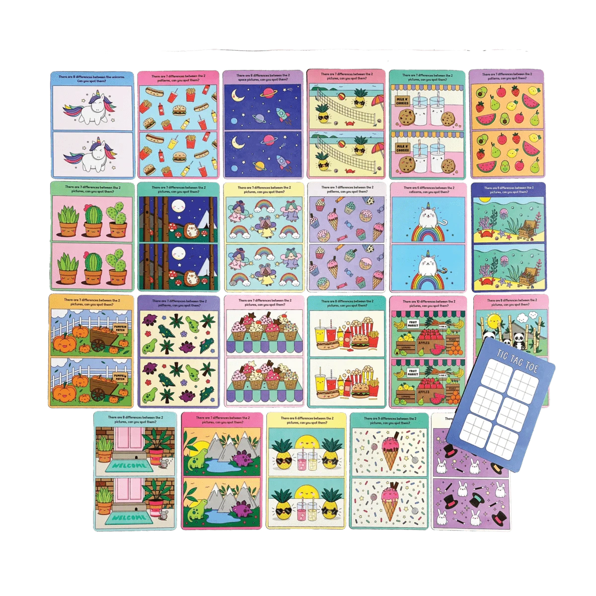 Spot the Difference Activity Cards OOLY Lil Tulips