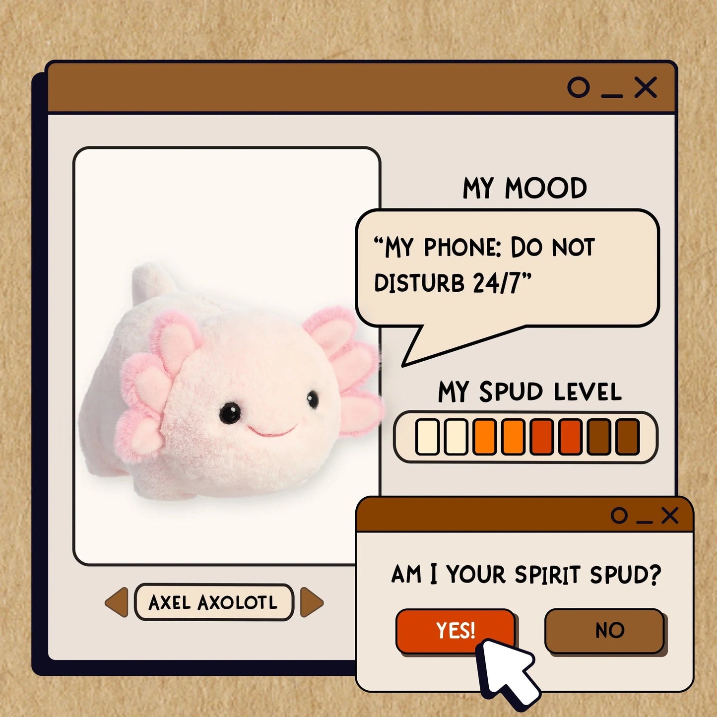 Spudsters™ - 10" Axel Axolotl Aurora Lil Tulips