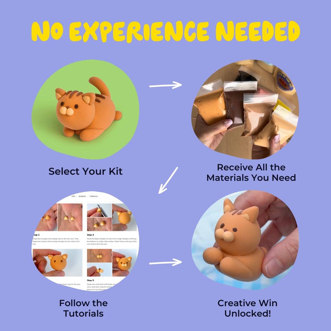 Squirrel Clay Crafting Kit Default Claymoo Lil Tulips