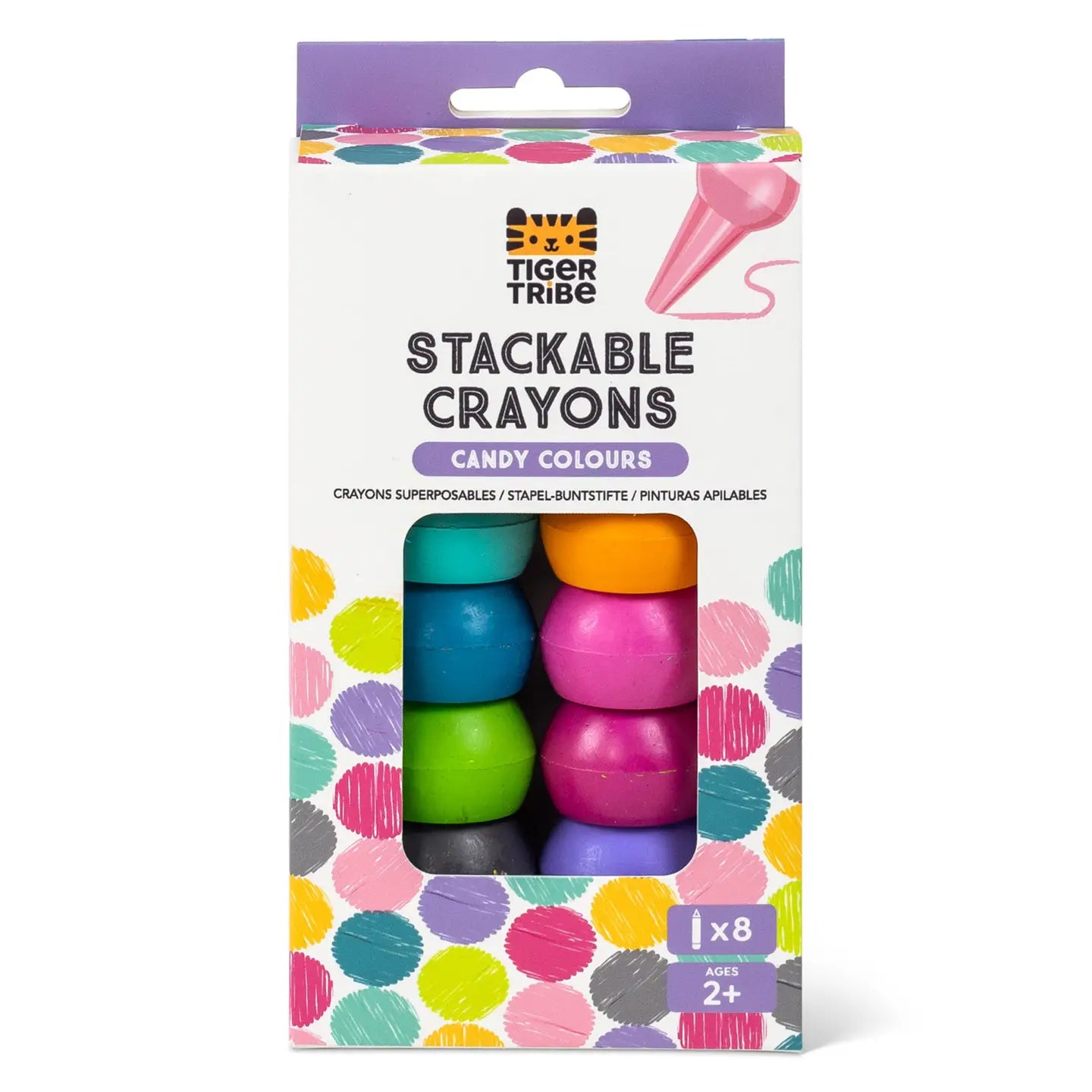 Stackable Crayons - Candy Colors Tiger Tribe Lil Tulips