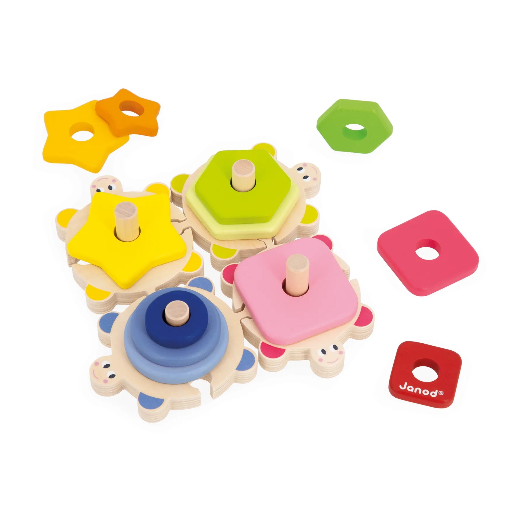 Stackable Turtle Puzzle Janod Lil Tulips