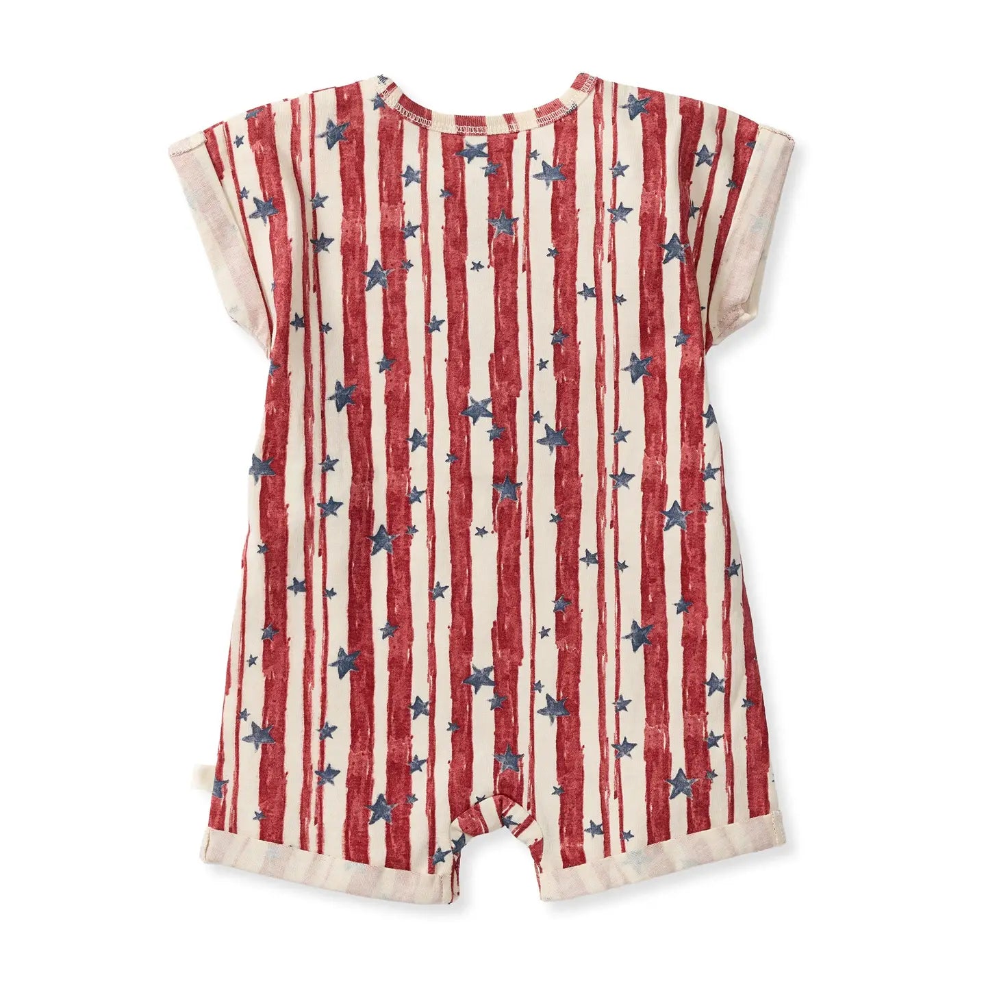 Stars & Stripes Romper Burt's Bees Baby Lil Tulips