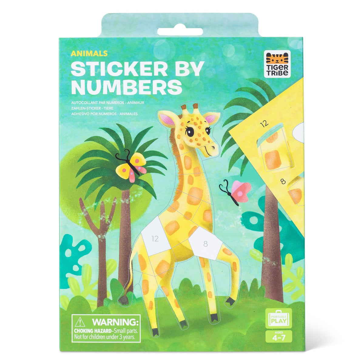Sticker By Numbers - Animals Tiger Tribe Lil Tulips